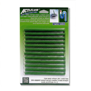 מקלוני אקטי-פלוא Acti-Flow מונע ריחות רעים בביוב ועוד