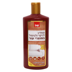 תחליב לניקוי וטיפול במוצרי עור